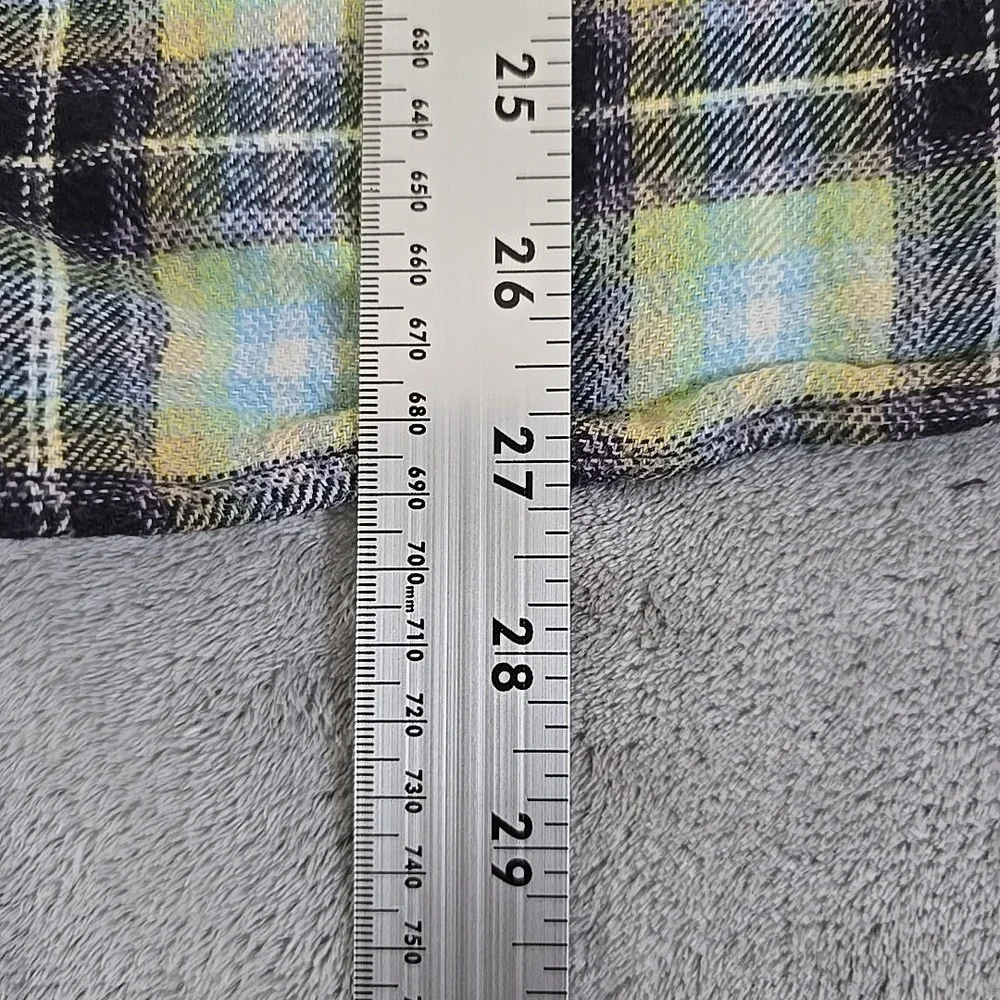 Levis Flannel Shirt Mens Large Relaxed Fit Multicolor Plaid Button Up Classic‎
